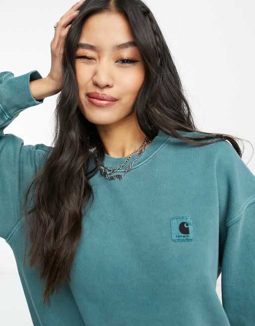 Carhartt WIP – Nelson – Zielona bluza oversize