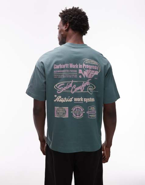 Carhartt WIP Networks t-shirt in silver pine green - view 1