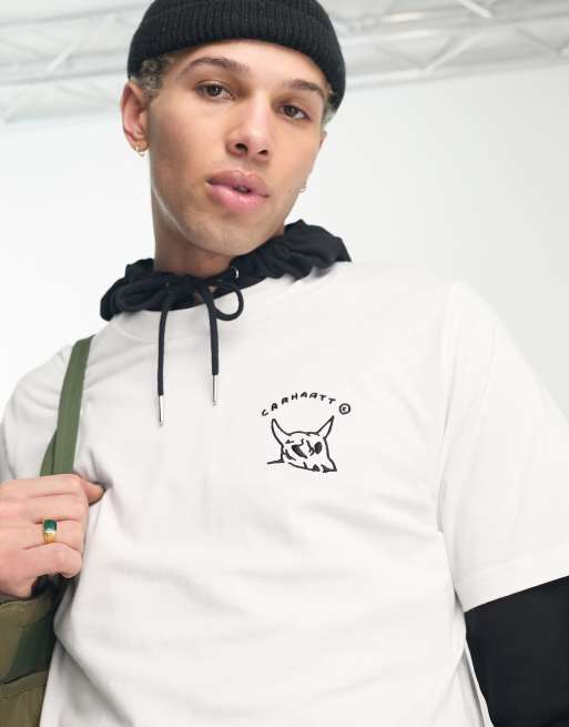 Carhartt WIP – New Frontier – T-Shirt in Weiß