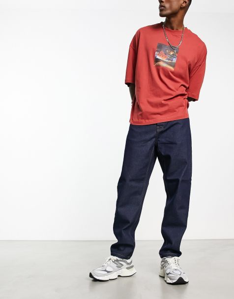 Carhartt WIP - Newel - Afslappede tapered jeans i blå - view 1