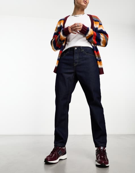 Carhartt WIP - Newel - Blå, afslappede og tapered jeans - view 1