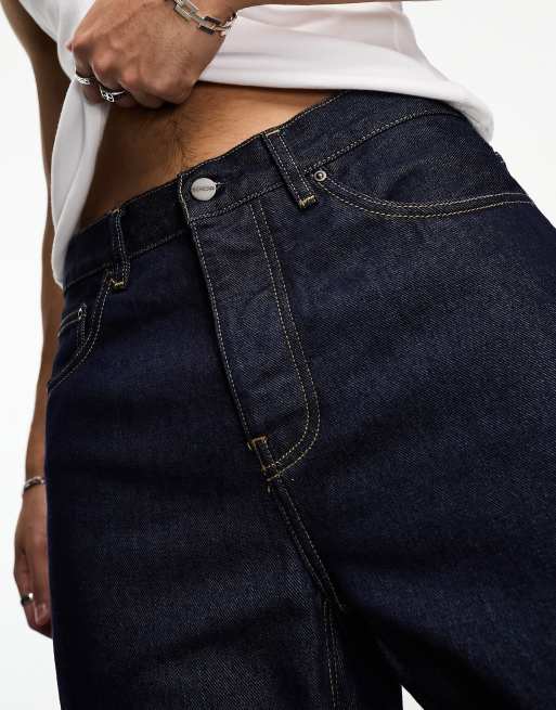 Carhartt WIP – Newel – Blå avsmalnande jeans med avslappnad passform, 3 av 4