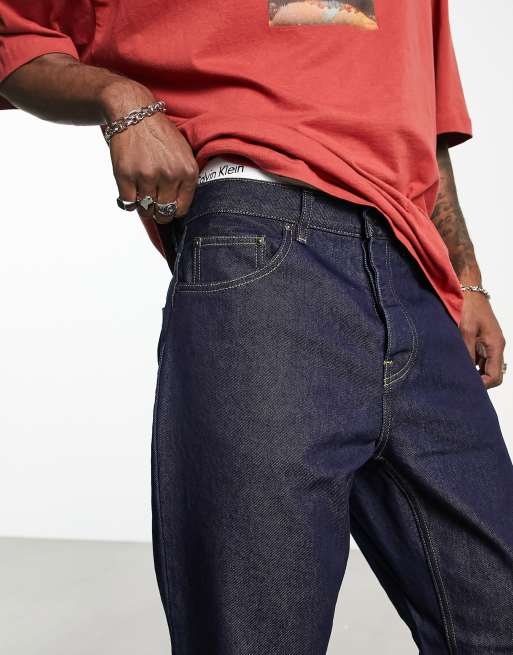 Carhartt WIP – Newel – Blåtvättade, avslappnade jeans med avsmalnande passform, 4 av 4