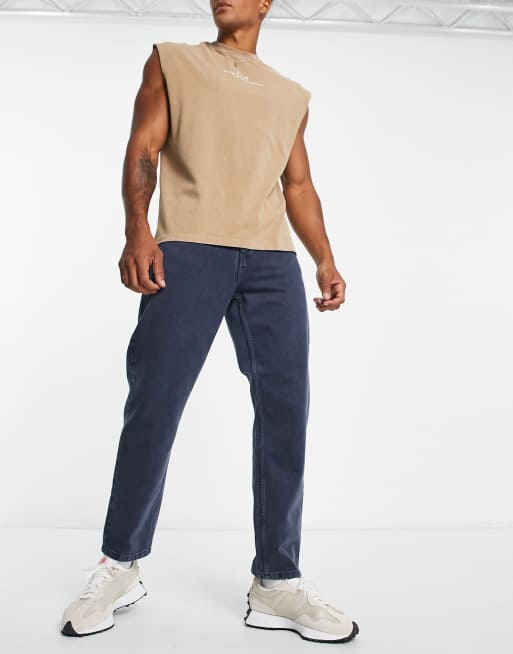 Carhartt WIP – Newel – Cordhose in Marineblau