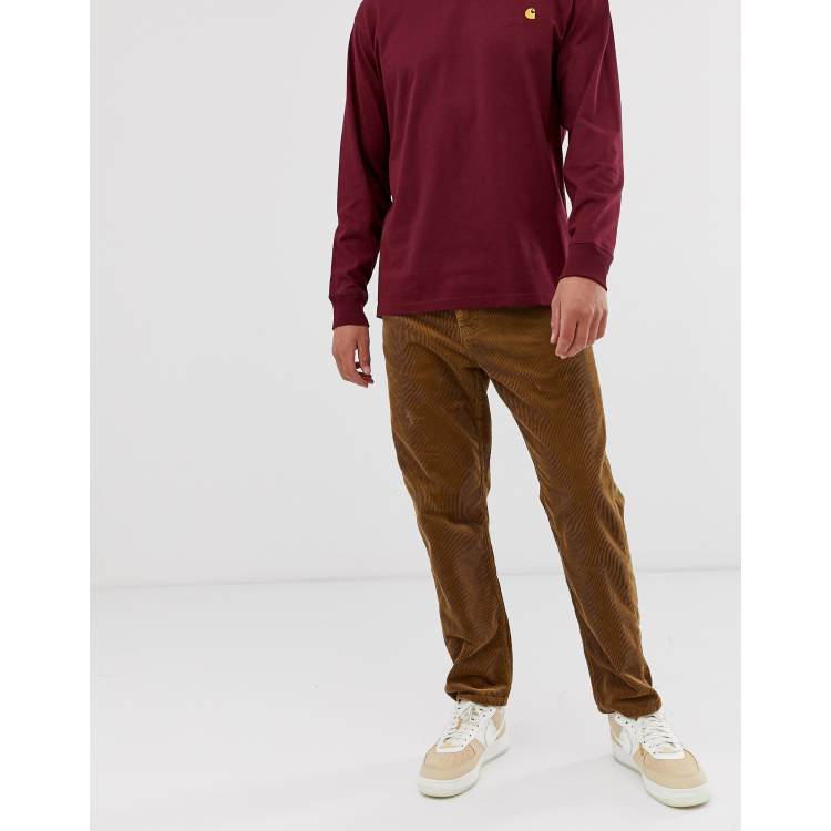 Carhartt WIP Newel corduroy pant relaxed tapered fit in hamilton