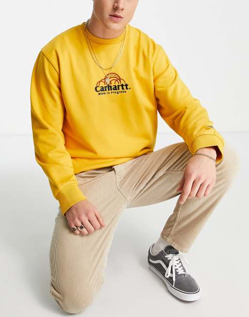 Carhartt WIP Newel corduroy pants in beige , 3 of 4