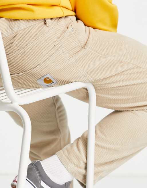 Carhartt WIP Newel corduroy pants in beige , 4 of 4