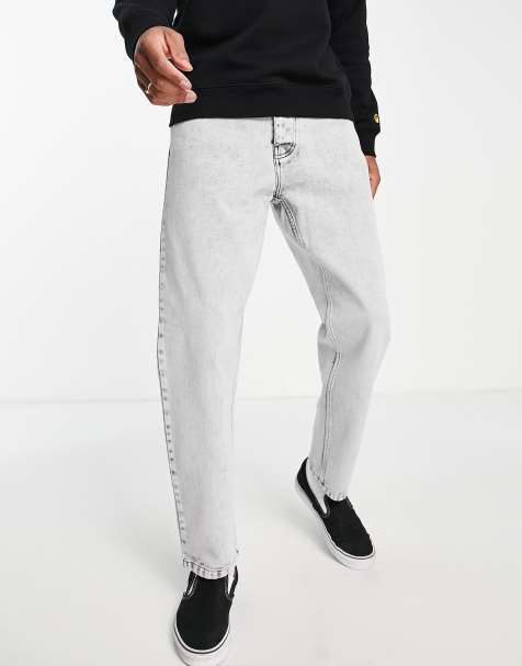 Carhartt WIP – Newel – Gråtvättade avsmalnande jeans med avslappnad passform - view 1
