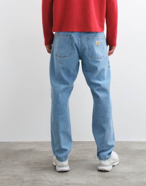 Carhartt WIP Newel jean coupe décontractée fuselée délavé pierre éclairci, 5 de 5