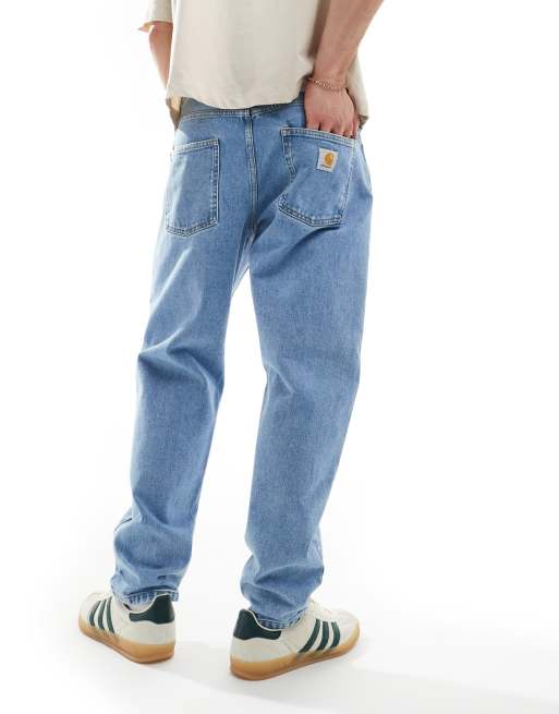 Carhartt WIP - Newel - Jean décontracté coupe ajustée - Bleu clair délavé, 3 de 5