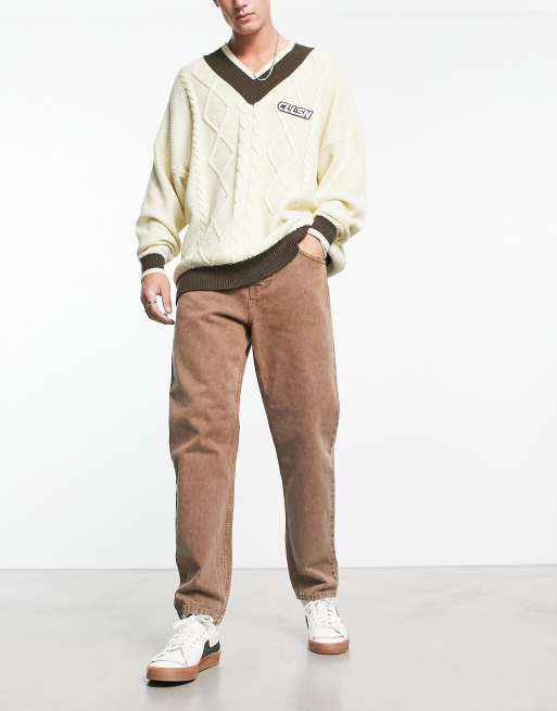 Carhartt WIP - Newel - Jean fuselé décontracté - Marron, 4 de 4