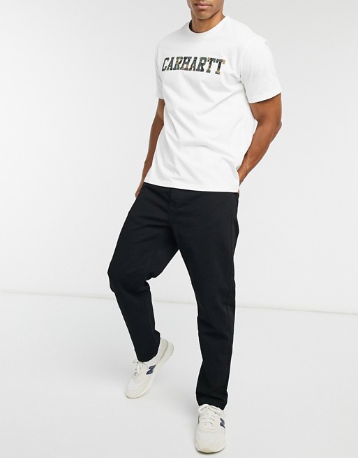 Carhartt WIP newel jean relaxed tapered fit in black rinsed