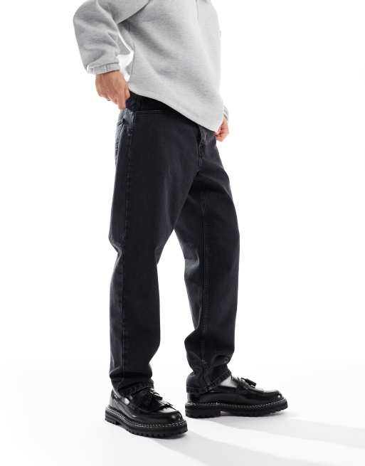 Carhartt WIP - Newel - Jeans comodi affusolati neri, 5 di 5