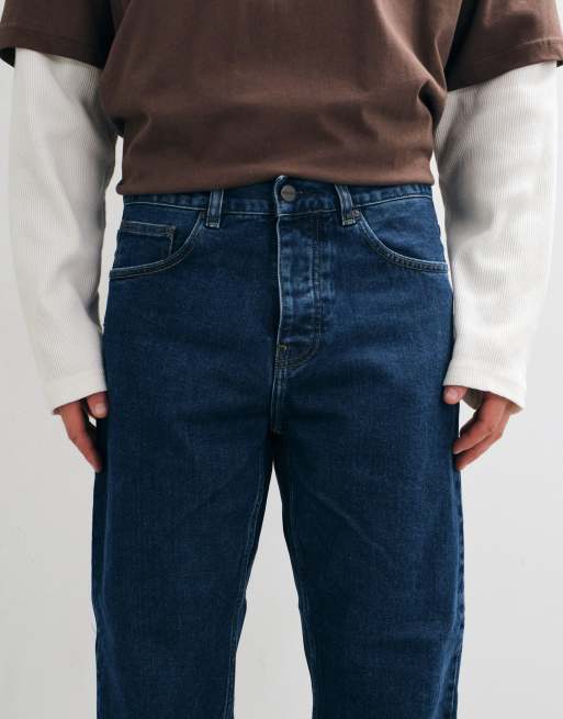 Carhartt WIP Newel jeans med afslappet tapered fit i mellemvask, 4 af 5