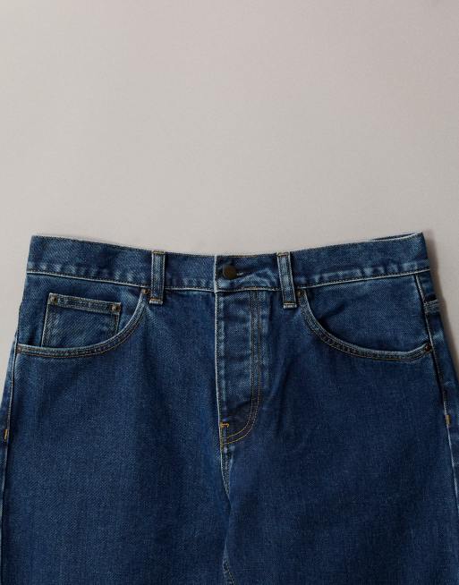 Carhartt WIP Newel Jeans mit Relaxed Tapered Fit in mittlerer Waschung, 7 von 7