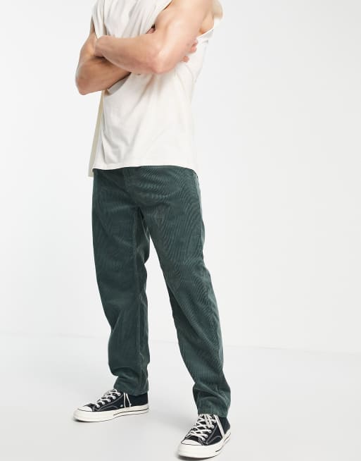 Carhartt WIP Newel Pantalon en velours c tel Vert