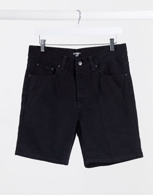 Carhartt WIP - Newel - Pantaloncini di jeans neri | Evesham-nj