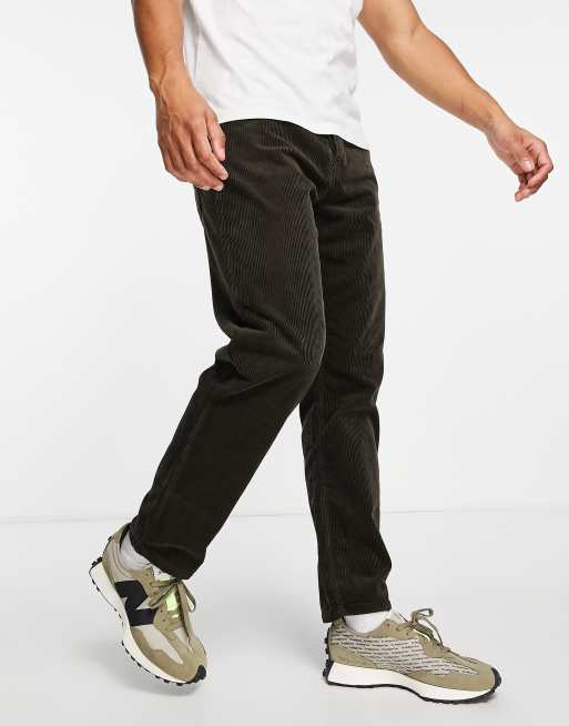 Carhartt WIP Newel relaxed taper pants in brown cord