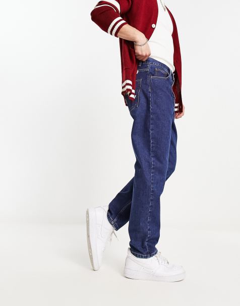 Carhartt WIP newel relaxed tapered fit jeans in blue stone wash - view 1