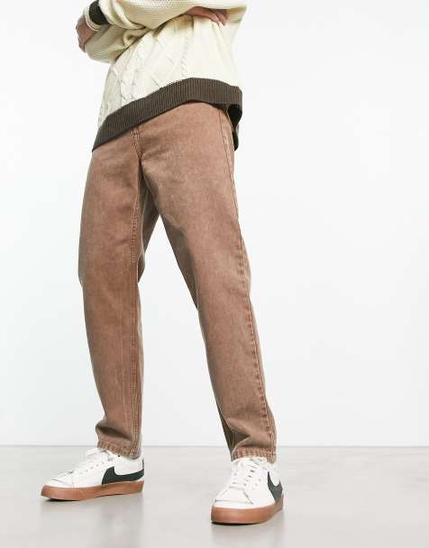Carhartt WIP newel relaxed tapered fit jeans in brown - view 1
