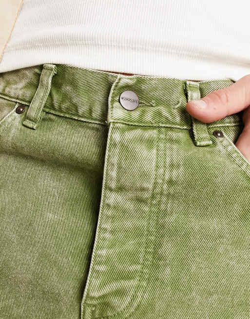 Carhartt WIP newel relaxed tapered fit jeans in green, 3 of 4