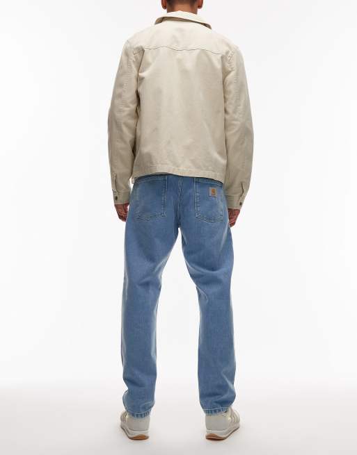 Carhartt WIP Newel relaxed tapered fit jeans in light blue, 2 of 5