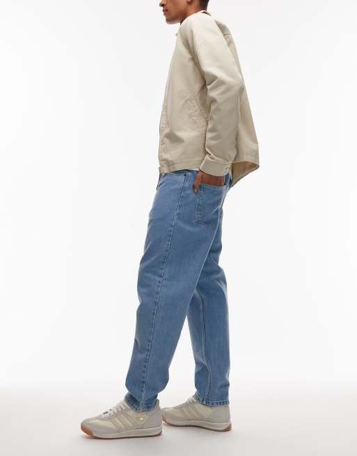 Carhartt WIP Newel relaxed tapered fit jeans in light blue, 3 of 5