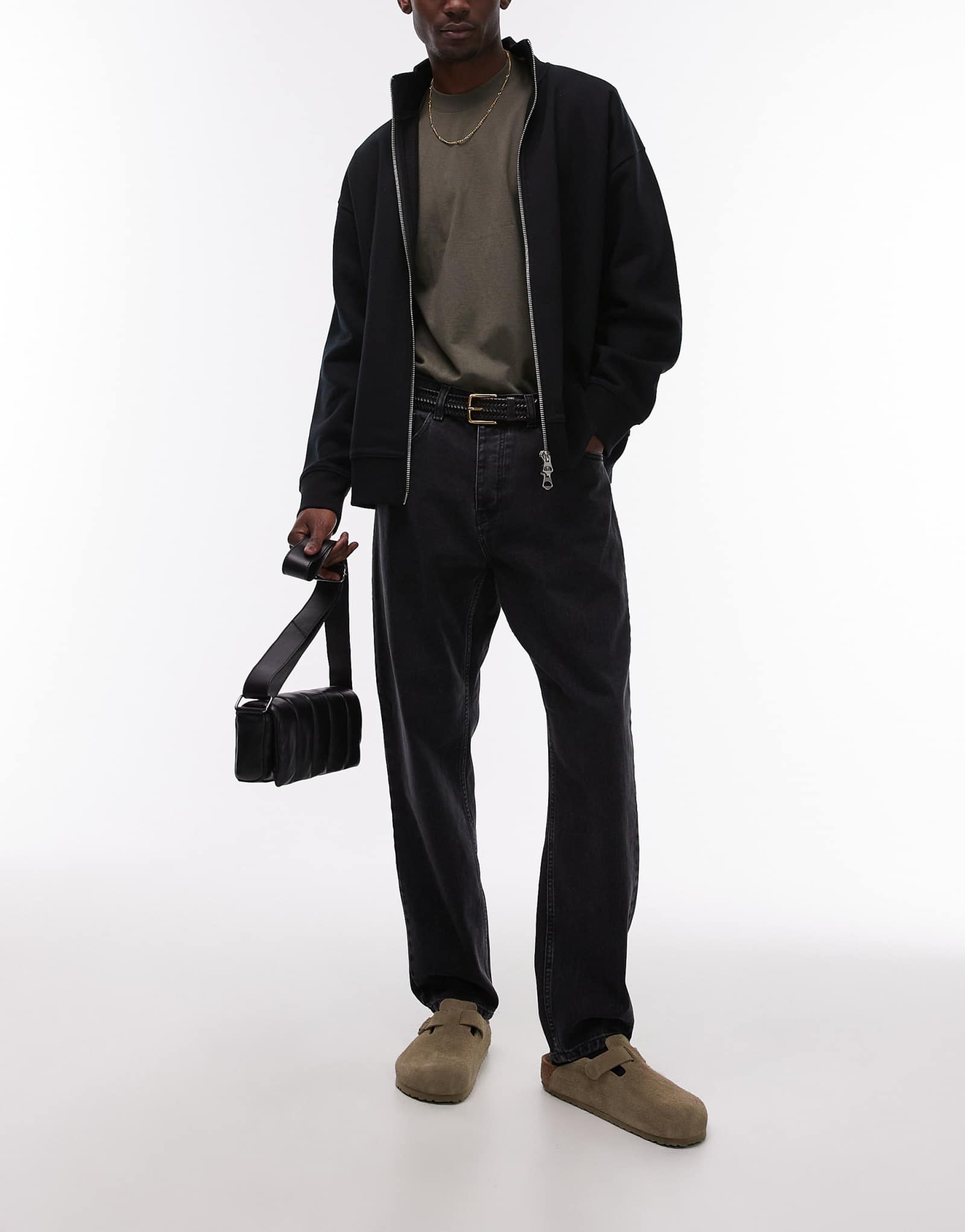 Свободные зауженные джинсы Carhartt WIP newel черного цвета