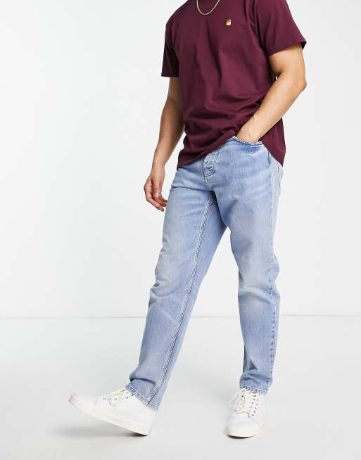 Carhartt relaxed tapered jeans in blue wash | ASOS