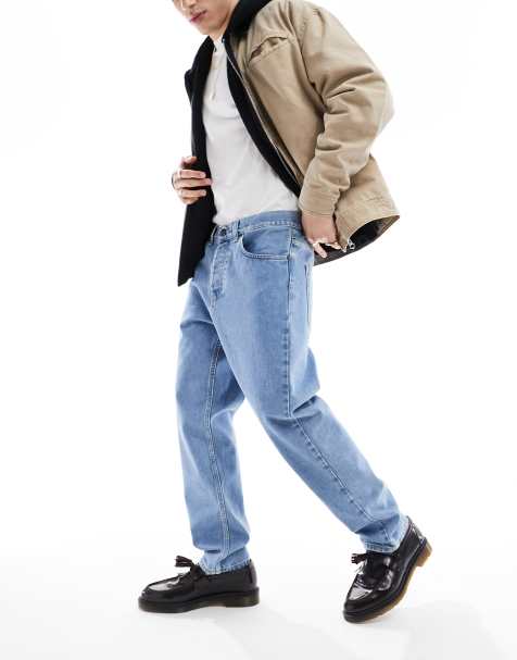 Carhartt WIP newel relaxed tapered jeans in blue wash - view 1