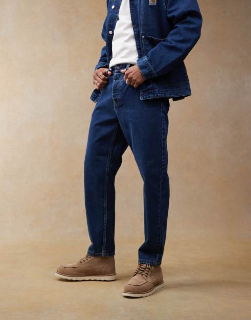 Carhartt WIP newel relaxed tapered jeans in mid wash
