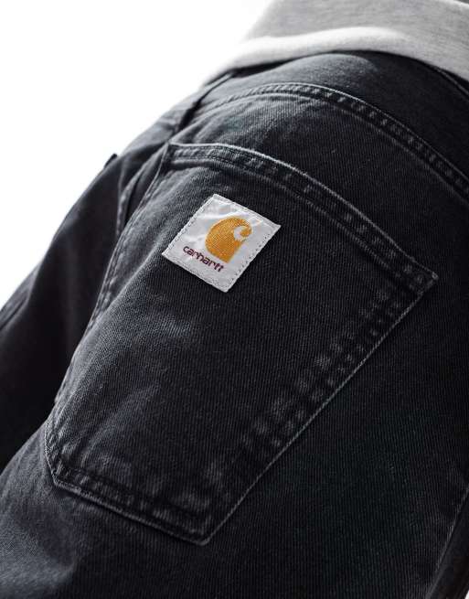 Carhartt WIP - Newel - Sorte afslappede jeans i tapered pasform, 2 af 5