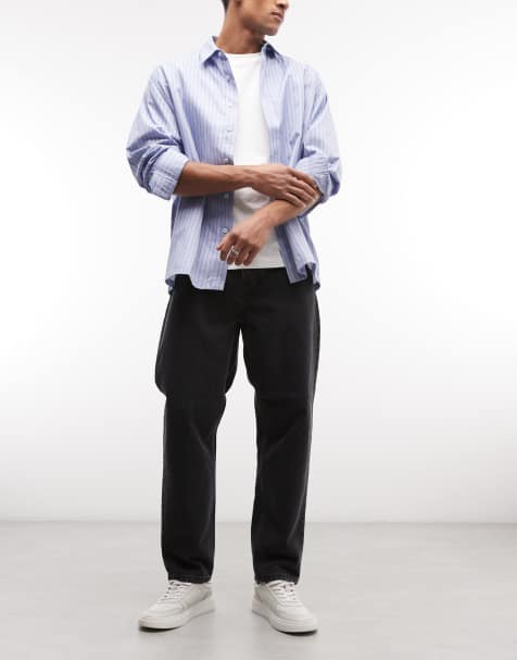 Carhartt WIP newel relaxed tapered fit jeans in washed black