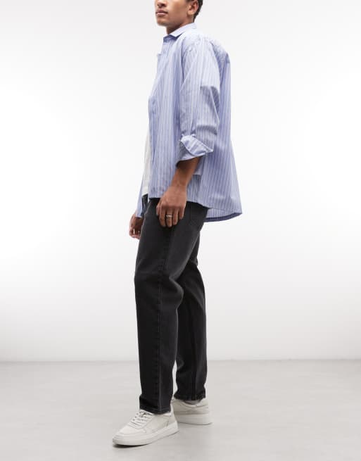 Carhartt WIP - Newel - Vasket sorte afslappede jeans i tapered pasform, 3 af 5