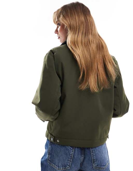 Carhartt WIP newkirk zip up jacket in khaki ASOS