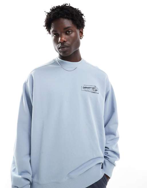 Carhartt WIP – Niebieska bluza z grafiką kaczki, 4 z 4