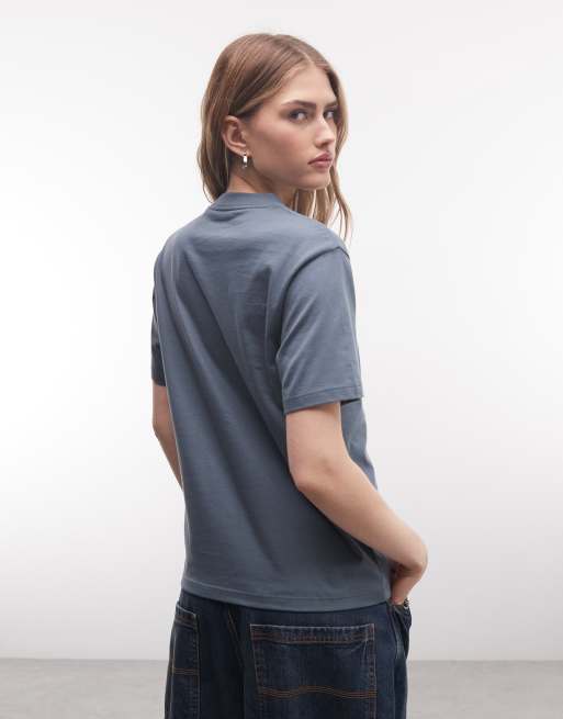 Carhartt WIP – Niebieski T-shirt z kieszenią z sercem, 2 z 4