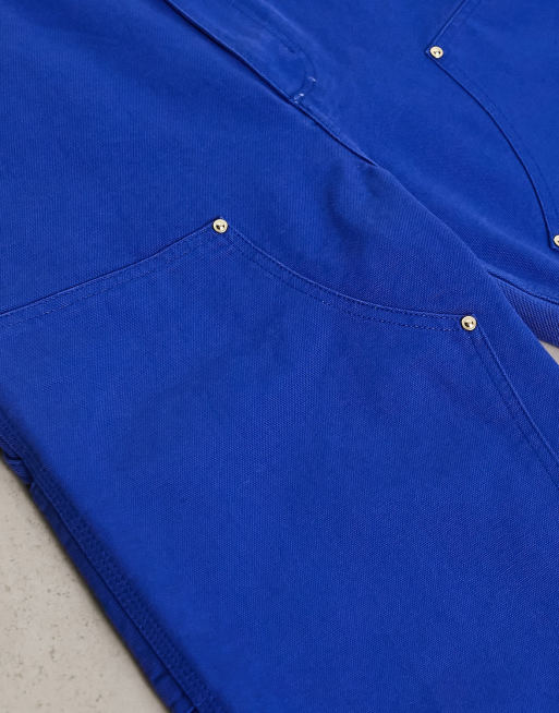 Carhartt WIP – Niebieskie spodnie z kieszeniami , 4 z 4