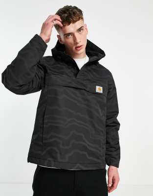 Carhartt WIP nimbus pullover jacket in black reflective print ASOS