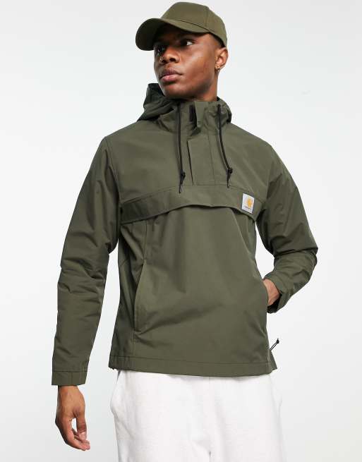 Manga schandaal Identiteit Carhartt WIP nimbus pullover jacket in khaki | ASOS