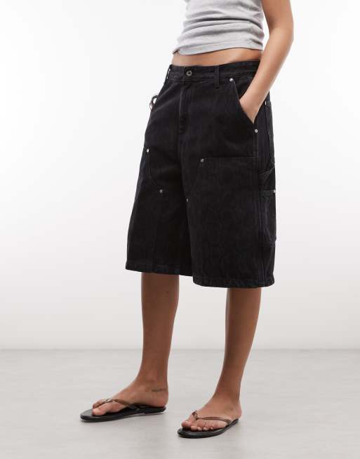 Carhartt WIP Nixon Double Knee relaxed fit shorts in dark snake camo, 2 of 5