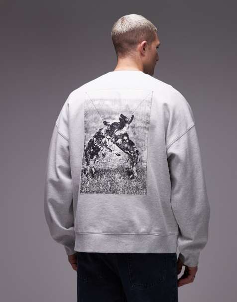 Carhartt WIP - No Play - Grå sweatshirt i firkantet pasform - view 1