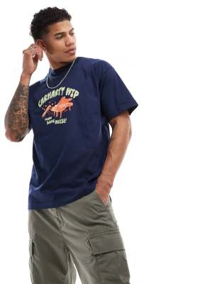 Carhartt WIP - Noisy - T-shirt met print in donkerblauw