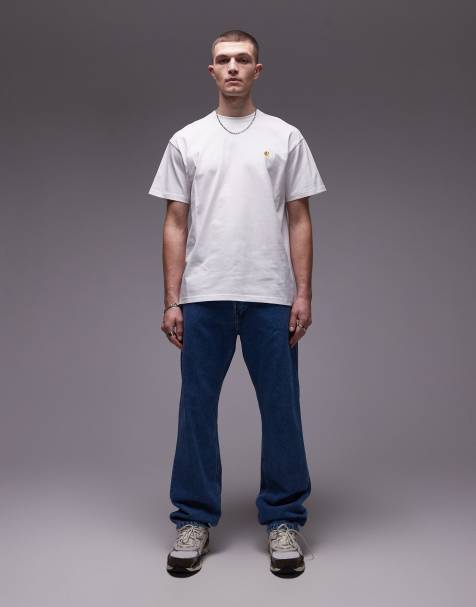 Carhartt WIP – Nolan – Gerade, locker geschnittene Jeans in blauer Waschung - view 1
