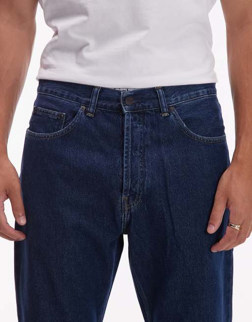 Carhartt WIP - Nolan - Jeans dritti vestibilità comoda blu scuro , 4 di 5