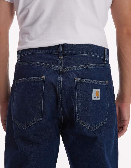 Carhartt WIP - Nolan - Jeans dritti vestibilità comoda blu scuro , 5 di 5