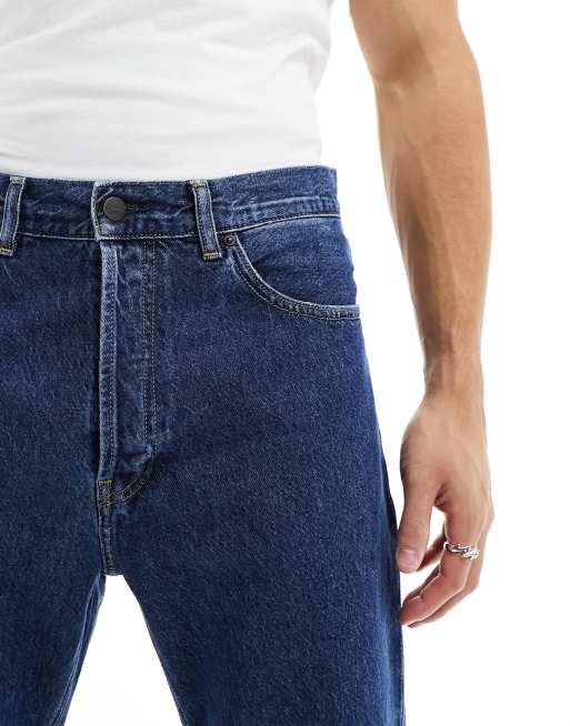 Carhartt WIP – Nolan – Jeans in blauer Stone-Waschung mit geradem, lockerem Schnitt, 4 von 5