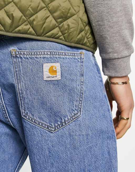 Carhartt WIP – Nolan – Niebieskie jeansy z prostymi nogawkami, 2 z 4