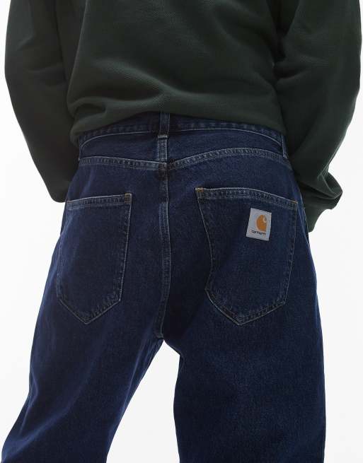 Carhartt WIP – Nolan – Niebieskie jeansy z prostymi nogawkami, 5 z 5