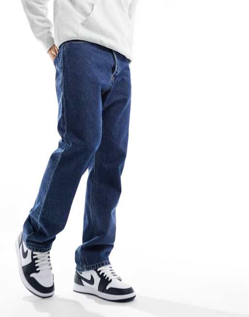 Carhartt WIP nolan relaxed straight fit jeans in blue one wash, 5 of 5
